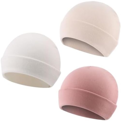PESAAT Newborn Hospital Hat Infant Baby Boy Girl Cotton Beanie Preemie 0-12months Hats