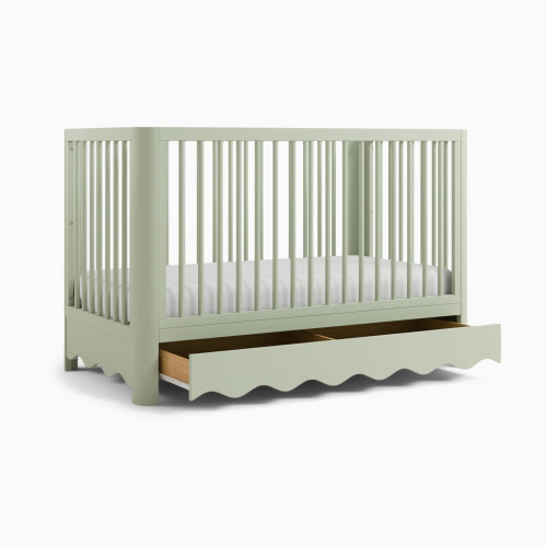 Storkcraft Casablanca Deluxe 5-in-1 Convertible Crib with Drawer - Sage