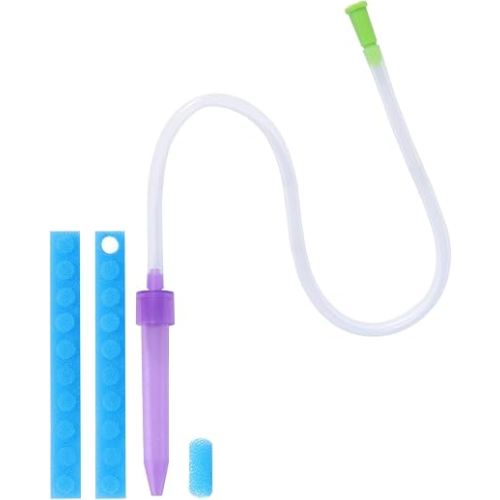 Nasal Aspirator for Baby 0-12 Months with 20 Hygiene Filters Manual Nose Sucker, Reusable Infant Nose Cleaner, Easy to Use and Clean, Small Custom-Sized for Nasal -Portable for Travel Use -Purple