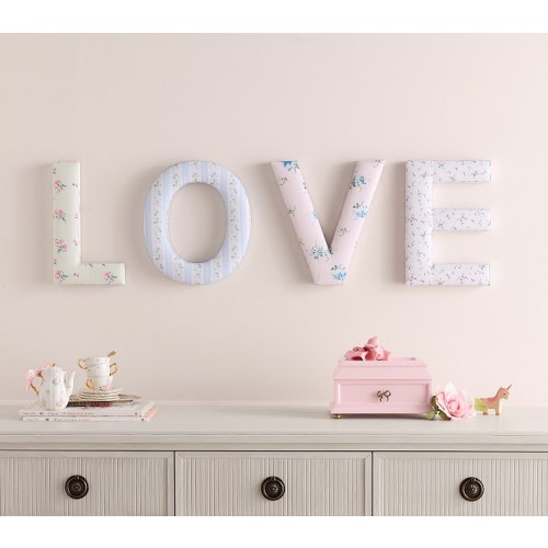 LoveShackFancy Dimensional Fabric Love Decor (8"x 12")