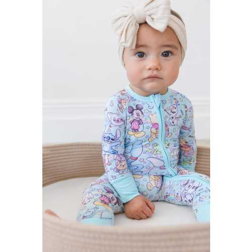 MAGICAL MASHUP Zippy | Baby Toddler Bamboo Pajamas | Girl Boy | Disneyland | Romper | Sidekicks | Rainbow