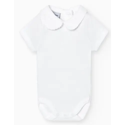 Babidu short sleeve Peter Pan collar bodysuit — Wiltshire Child