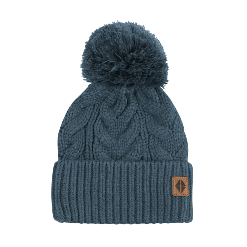 Chunky Cable Knit Beanie in Atlantic