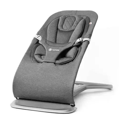 3-In-1 Evolve Baby Bouncer: Charcoal Grey