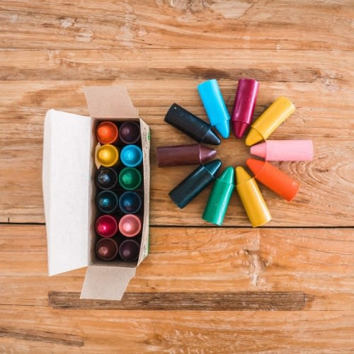 Honeysticks Natural Beeswax Crayons - Eco Friendly Crayons, 100% Pure Beeswax