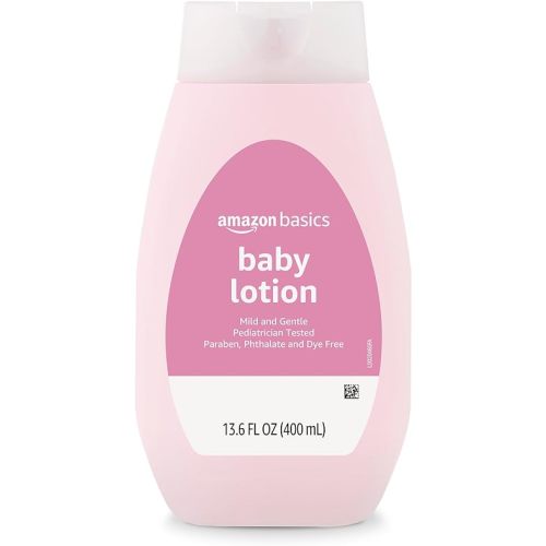 Amazon Basics Baby Lotion, Mild & Gentle, Lightly Scented, 13.6 Fl Oz (Pack of 1) (Previously Solimo)
