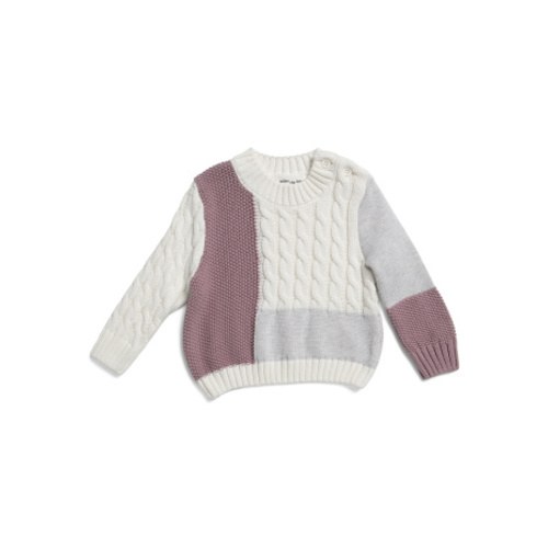 Infant Girls Color Blocked Cable Knit Sweater | Clothing | T.J.Maxx