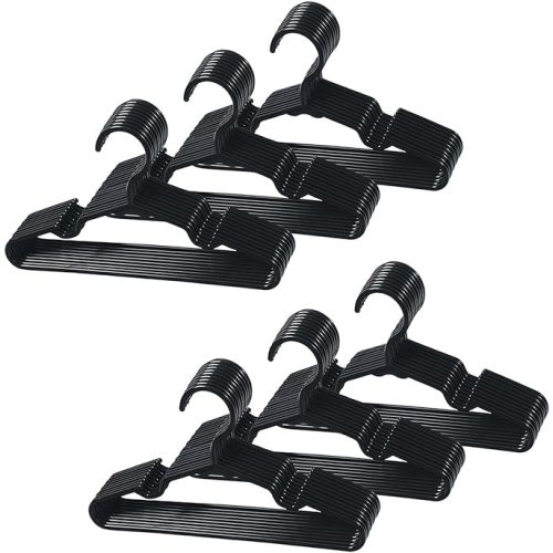 60 pcs Black Baby Nursery Closet Hangers,Non-Slip Laundry Infant Pant Hanger for Newborn Clothes,Ultra-Thin Child Coat Hanger for Girl Boy Toddler Kids