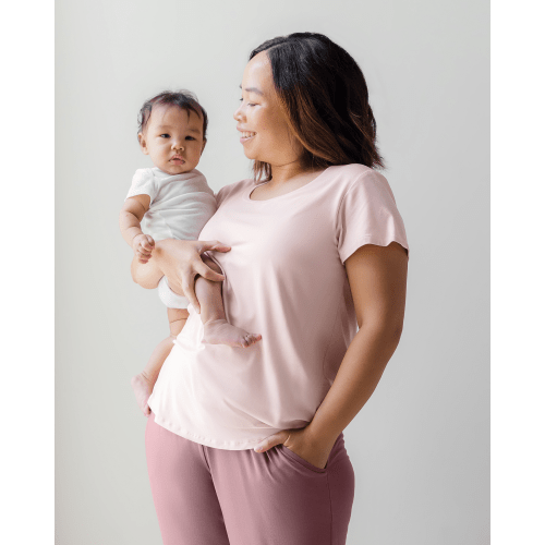 Everyday Maternity & Nursing T-shirt | Dusty Pink – Kindred Bravely