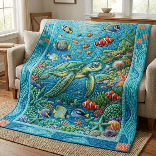 Majestic Deep Swim Bamboo Quilt Blanket – Zumbamboo