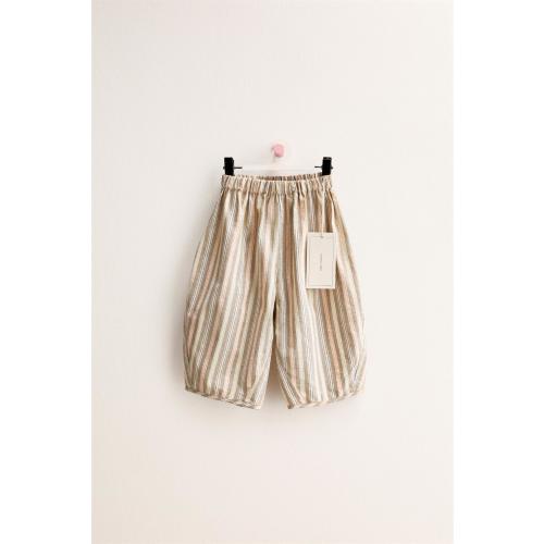 ZARA TIMELESS - STRIPED BALLOON PANTS - taupe brown | ZARA United States
