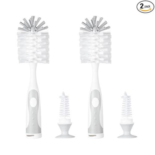 Chemimoso Baby Bottle Brush, Water Bottle Brush Cleaner, Cup Brush | Rotate The Suction Cup to Obtain The Small Bristle Brushes Set