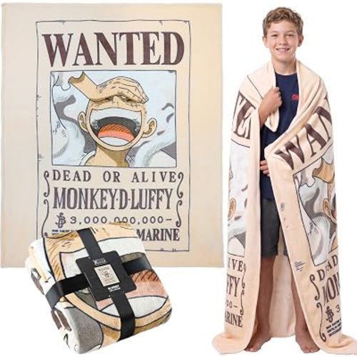 Get Trend One Piece Anime Fleece Throw Blanket for Boys, Teens, 51 x 59 in
