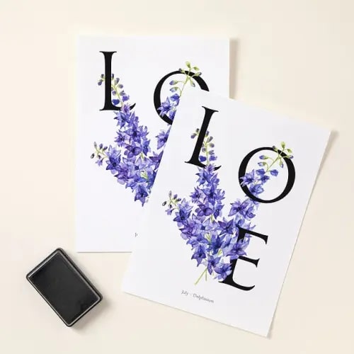 July - Delphinium