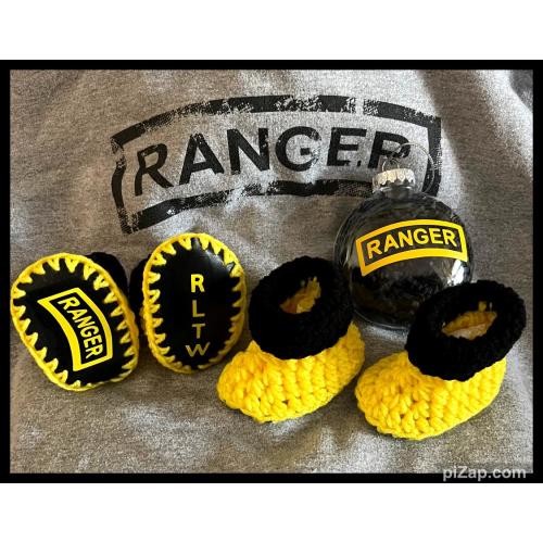 Army RANGER Baby Bootie (0-3 mths)