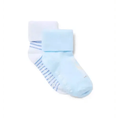 Baby Stripe And Giraffe Sock 2-Pack
