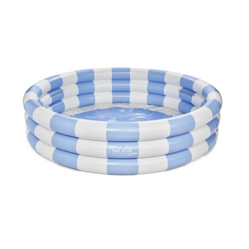 Float Life Inflatable 3-Ring Pool (Blue Stripe)
