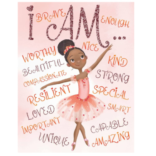 I Am: Empowering Coloring Book for Black and Brown Girls with Natural Curly Hair | Positive Affirmations for African American Girls (Black Girl Books With Positive Affirmations)