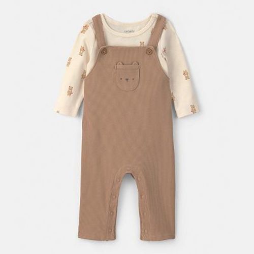 Baby Carter's 2-Piece Bear Long-Sleeve Overall & Top Set
