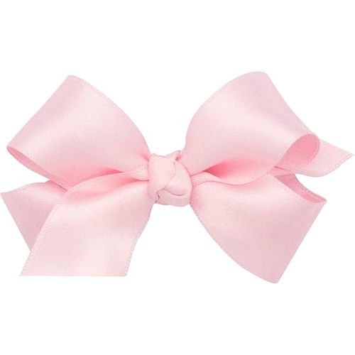 Wee Ones Girls' French Satin Hair Bow with a Knot Wrap Center, Mini