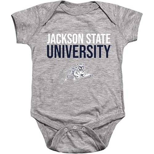 Jackson State University Official Stacked Unisex Infant Snap Suit for Baby