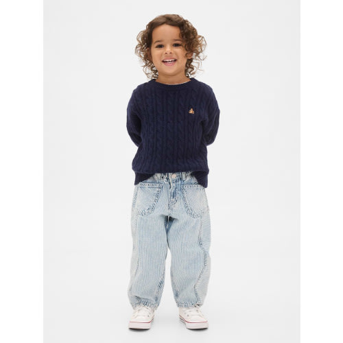 Baby & Toddler Eyelet-Hem Horseshoe Jeans