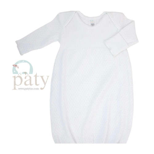 Solid White Gown by Paty