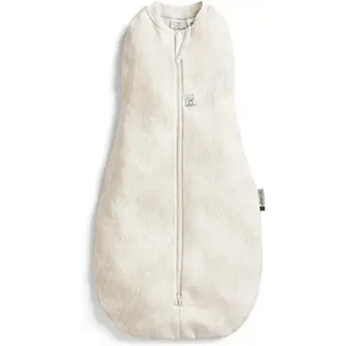 ergoPouch 0.2 tog Baby Sleep Sack 3-6 Months - Baby Sleeping Sack for Warm & Cozy Nights - Cocoon Swaddle Sack Baby Keeps Calm & Relaxed (Oatmeal Marle) - 0.2 TOG - 3-6 months
