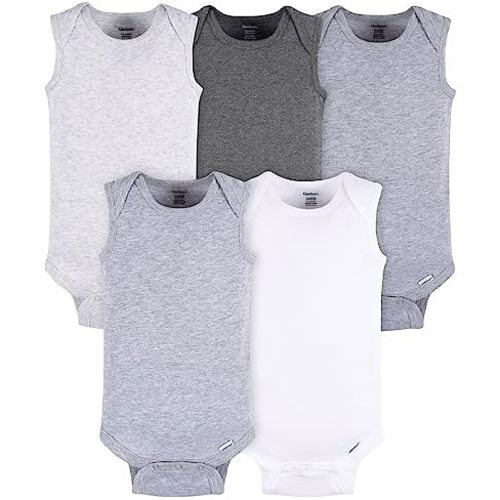 Gerber Baby Girls Multi-Pack Sleeveless Onesies Bodysuit