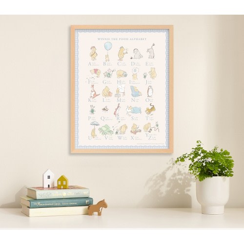 Minted® Disney's Winnie the Pooh Alphabet Framed Wall Art by Sabrin Deirani