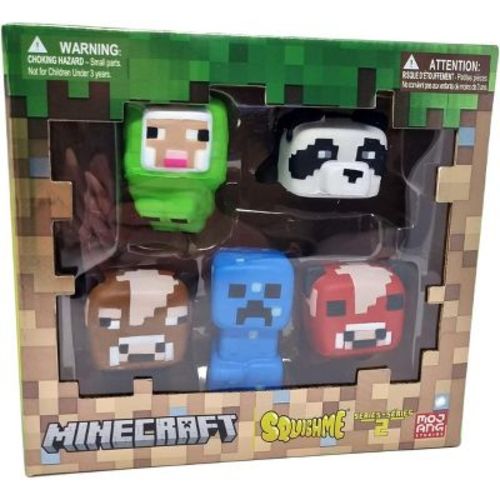 Just Toys Minecraft 5 Piece SquishMe Series 2 Collectors Box