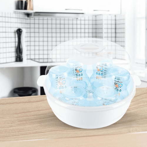 Portable Microwave Steam for Baby Bottles Pacifiers and Feeding Accessories Efficient Cleaning Tool