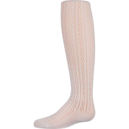 Pelerine Stitch Cotton Blend Tights, 0-6M