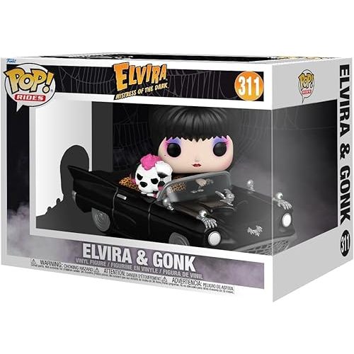 Funko POP! Rides Deluxe: Elvira Mistress of The Dark with Macabre Mobile - Collectable Vinyl Figure - Gift Idea - Official Merchandise - for Kids & Adults - Horror Fans - Model Figure for Collectors