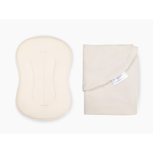 Lounger Curve + Muslin Cover Set | Natural