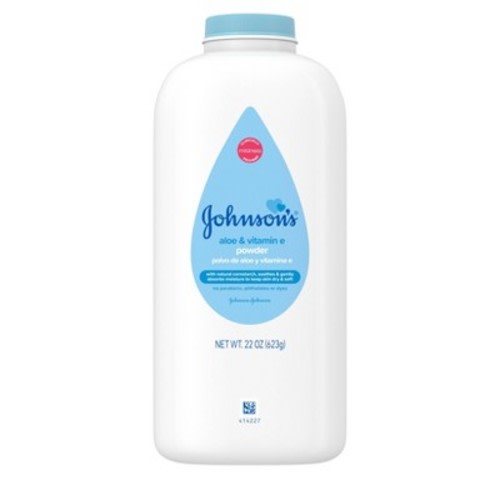 Johnsons Baby Powder with Aloe & Vitamin E Pure Cornstarch - 22oz