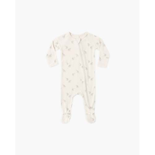 Bamboo Zip Footie Elephants