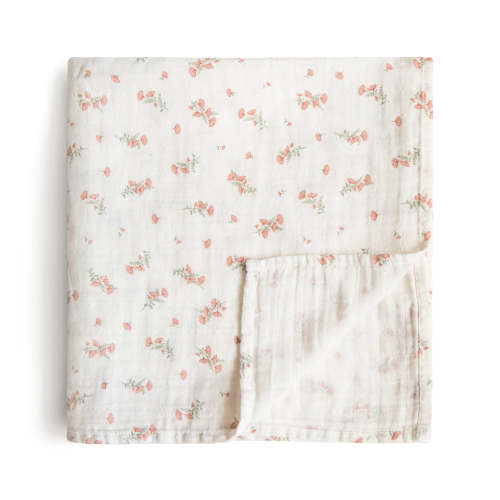 Organic Cotton Mushie Baby Muslin Swaddle Blanket
