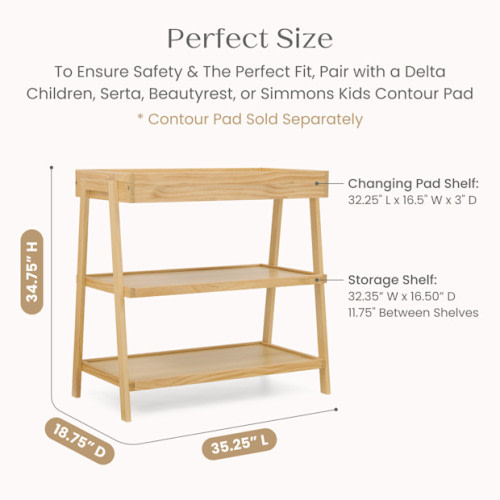Scout Changing Table - Natural Pine