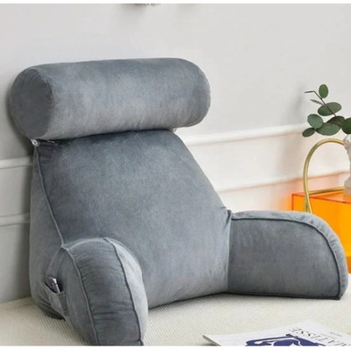 Reading Pillow with Arms & Adjustable Headrest - Back Support for Bed & Couch TV - Extra Large, Plush – The Pillow Home