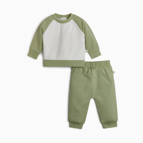 Tiny Kind 2 Piece French Terry Set - Sage, 3-6 M