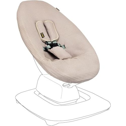 UKJE Protective Swing Cover Compatible with 4moms or MamaRoo 5, Multi-Motion Baby Swing, Baby Swing Liners, Baby Rocker Cover, Easy to Install, Easy to Wash, Handmade in Europe, Taupe