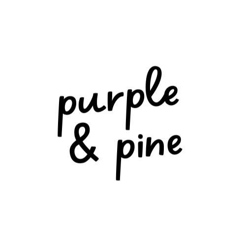 Little Sweet Potato Baby Bodysuit – Purple & Pine