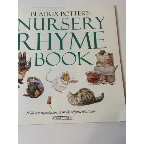 1984 Beatrix Potter Nursery Rhyme Book Vintage Children’s Book