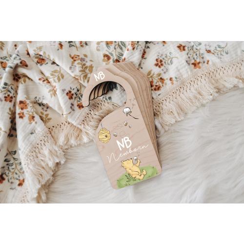 Bear Honeybees Baby Wood Closet Dividers Nursery Closet Clothes Organizer Wood Clothes Divider Baby Wardrobe Dividers New Mom