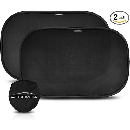 CARAMAZ Car Window Shade for Baby with Certified UV-Protection 2 Pack - 20"x12"