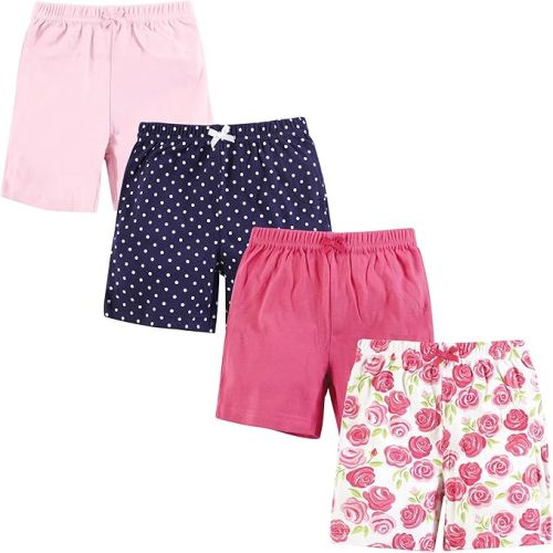 Hudson Baby Unisex Baby Shorts Bottoms 4-Pack