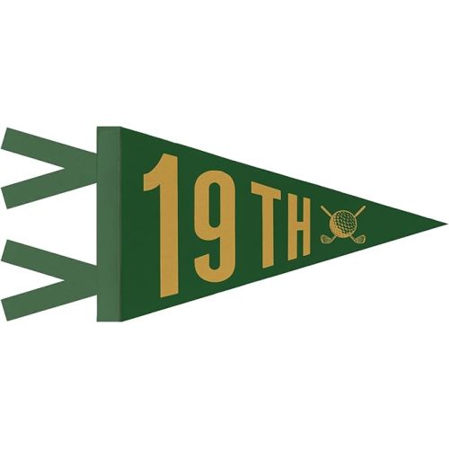 Vintage Golf Sports Wall Art Banner Felt Pennant, Playroom Decor, Vintage Sports Nursery Decor for Kids Toddler Boys Room Bedroom, Golf Classroom Decorations Felt Banner Pennant Flag, 8x17 Inch
