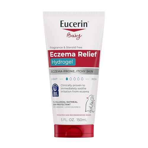 Eucerin Baby Eczema Relief Hydrogel with Colloidal Oatmeal, 5 FL OZ | Baby Eczema Relief Hydrogel with Colloidal Oatmeal, For Eczema-Prone, Itchy Skin, Hypoallergenic, Fragrance and Steroid Free
