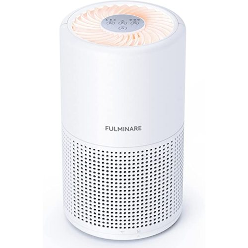 Air Purifiers for Bedroom, FULMINARE H13 True HEPA Air Filter, Quiet Air Cleaner With Night Light, Portable Small Air Purifier for Home, Office, Living Room